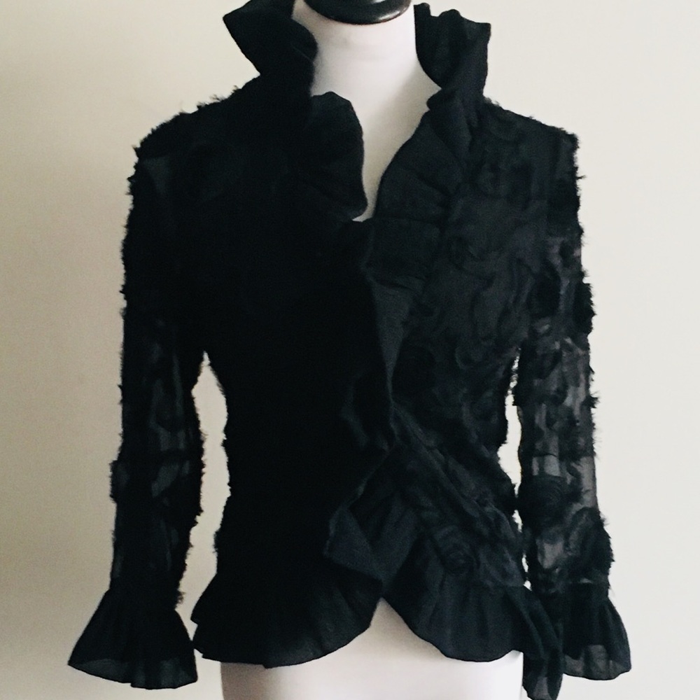 Italian chiffon jacket size US 2.